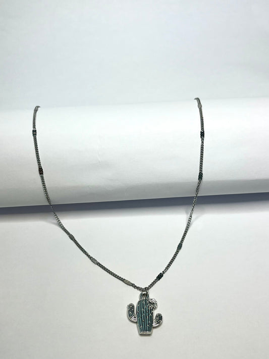 Cactus Stainless Steel Necklace