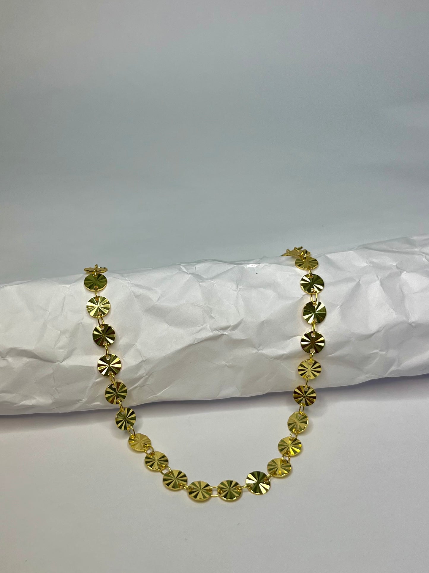 Gold Flat Spheres Bracelet