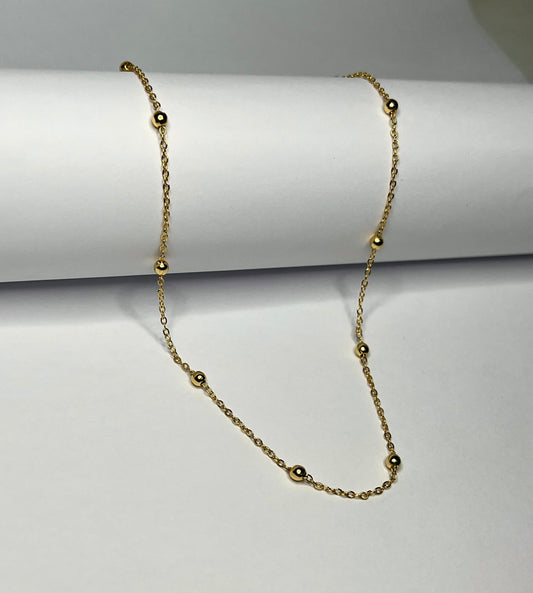 Gold Spheres Necklace