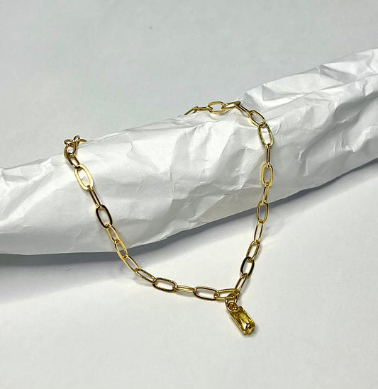 November Birthstone Gold Bracelet