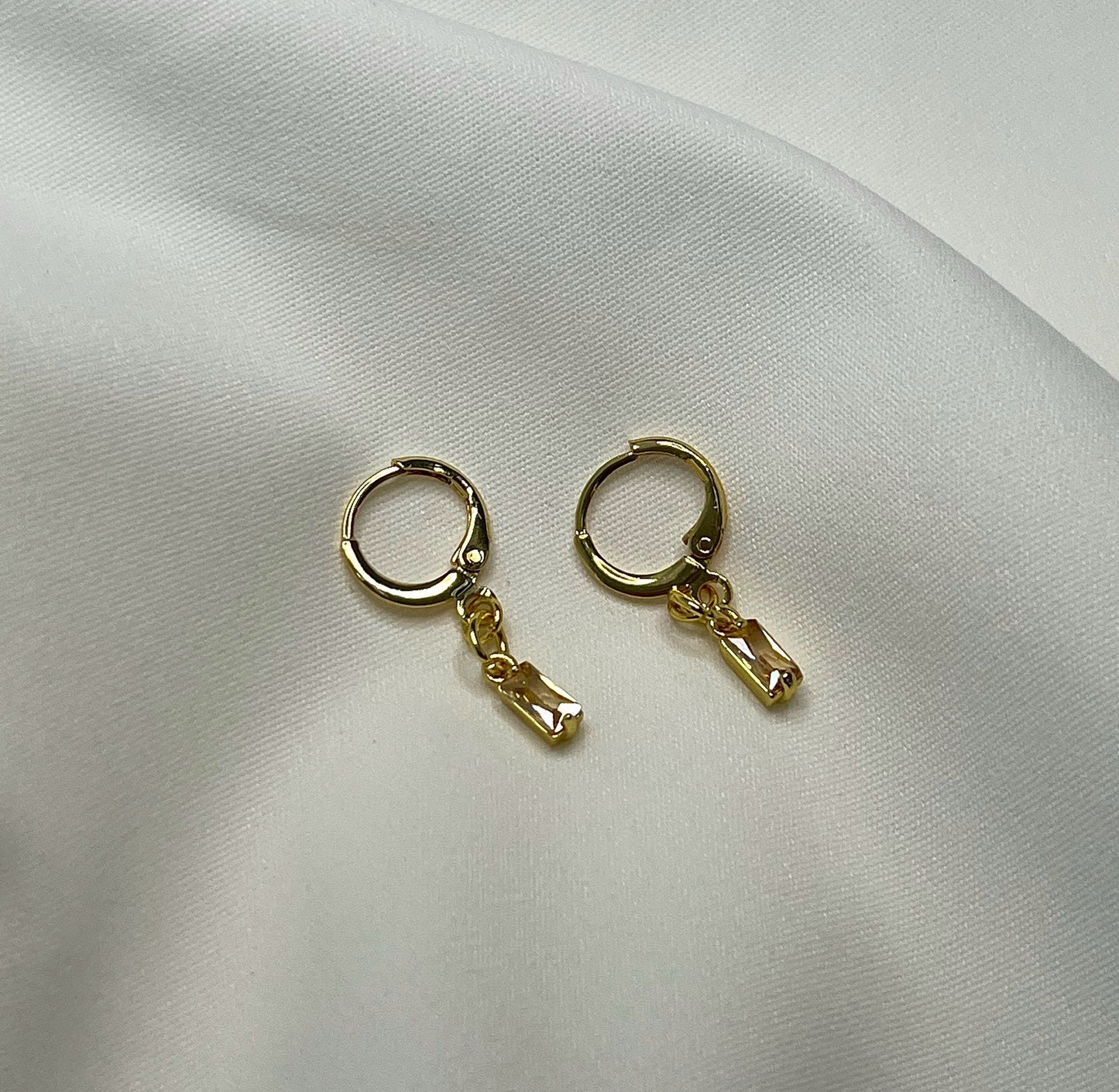 November Birthstone Gold Earrings