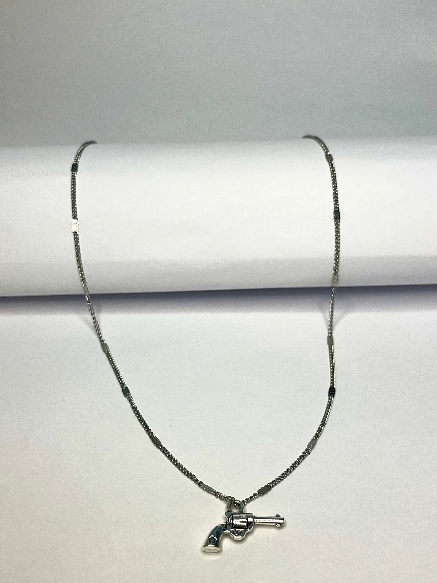 Stainless Steel Revolver Necklace