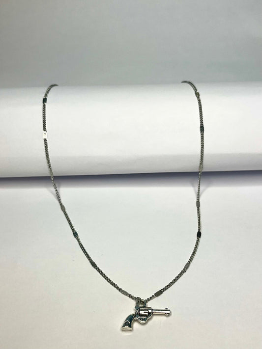 Stainless Steel Revolver Necklace