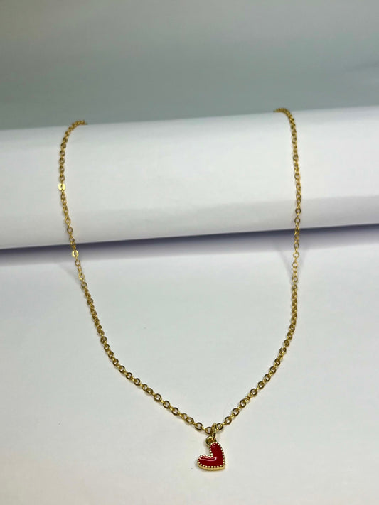 Red Heart Necklace