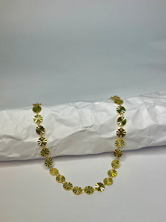 Gold Flat Spheres Bracelet
