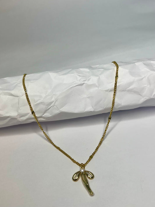 Gold Bow Anklet